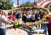 Ένα από τα μεγαλύτερα στεφάνια Πρωτομαγιάς κατασκευάστηκε στον Λιμένα Χερσονήσου
