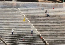 Το Καλλιμάρμαρο λάμπει ξανά – Συνεχίζονται οι εργασίες και στο Ολυμπιακό κολυμβητήριο Αθηνών