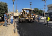 Δήμος Ηρακλείου:Στα έργα ασφαλτόστρωσης στην Λ. Ικάρου ο Αλέξης Καλοκαιρινός